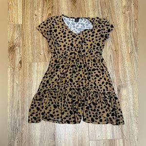 Cheetah Print Mini Dress